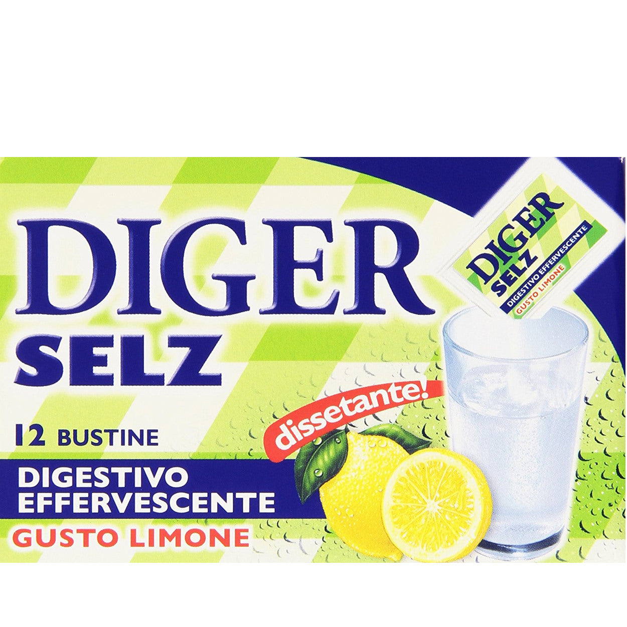 Diger selz digestivo effervescente gusto limone confezione da 12 bustine