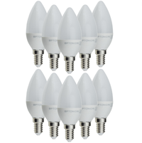 Lampadina led candela e14 6watt resa 40watt risparmio energetico 4500k pezzi 10