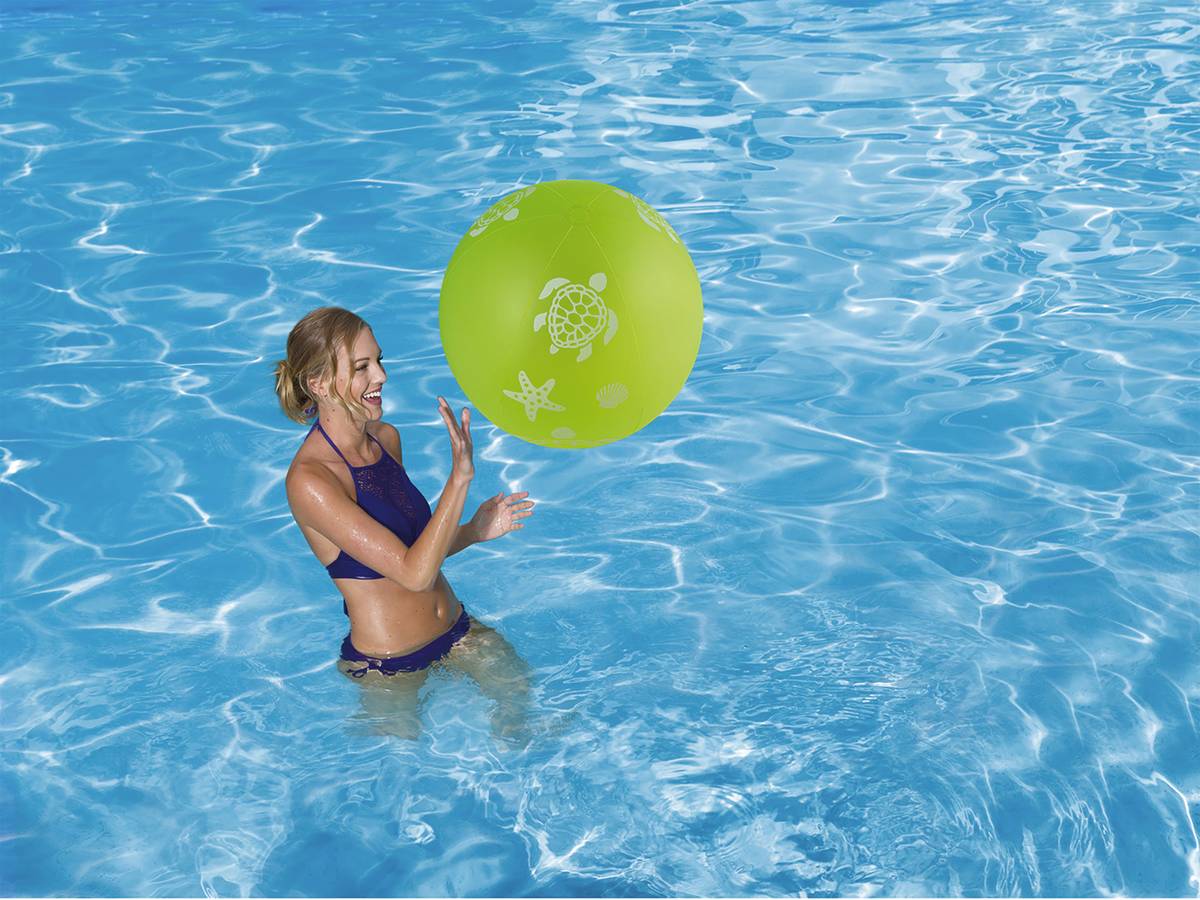 Pallone da spiaggia fosforescente 62 cm