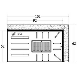 Camino legna prefabbricato ghisa focolare aperto reversibile ds100 tgh calore