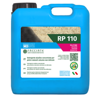 Detergente a ph alcalino concentrato per pietre calcaree rp 110 da 5 lt