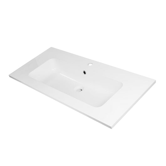 Lavabo ad incasso in mineral marmo 91x46 cm mobile composizione bagno *** confezione 1