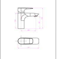 Ogomondo miscelatore rubinetto lavabo italia cromato bagno casa *** confezione 1