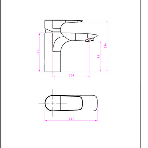 Ogomondo miscelatore rubinetto lavabo italia cromato bagno casa *** confezione 1