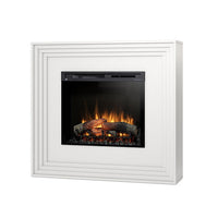 Caminetto elettrico a libera installazione a LED Mod. KARTA - 28" colore Bianco opaco - 119,8 x 109,4 x 30,5