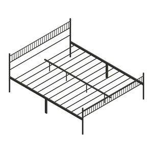 Katla - Struttura letto matrimoniale in metallo, 167x207 cm