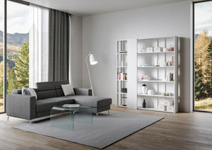 Libreria Moderna 5 Ripiani 178x36x204 cm in nobilitato Bianco