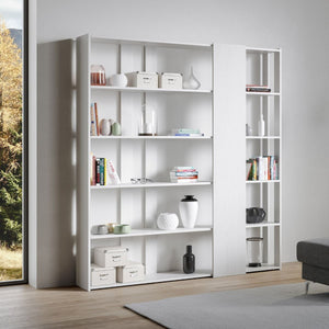 Libreria Moderna 5 Ripiani 178x36x204 cm in nobilitato Bianco