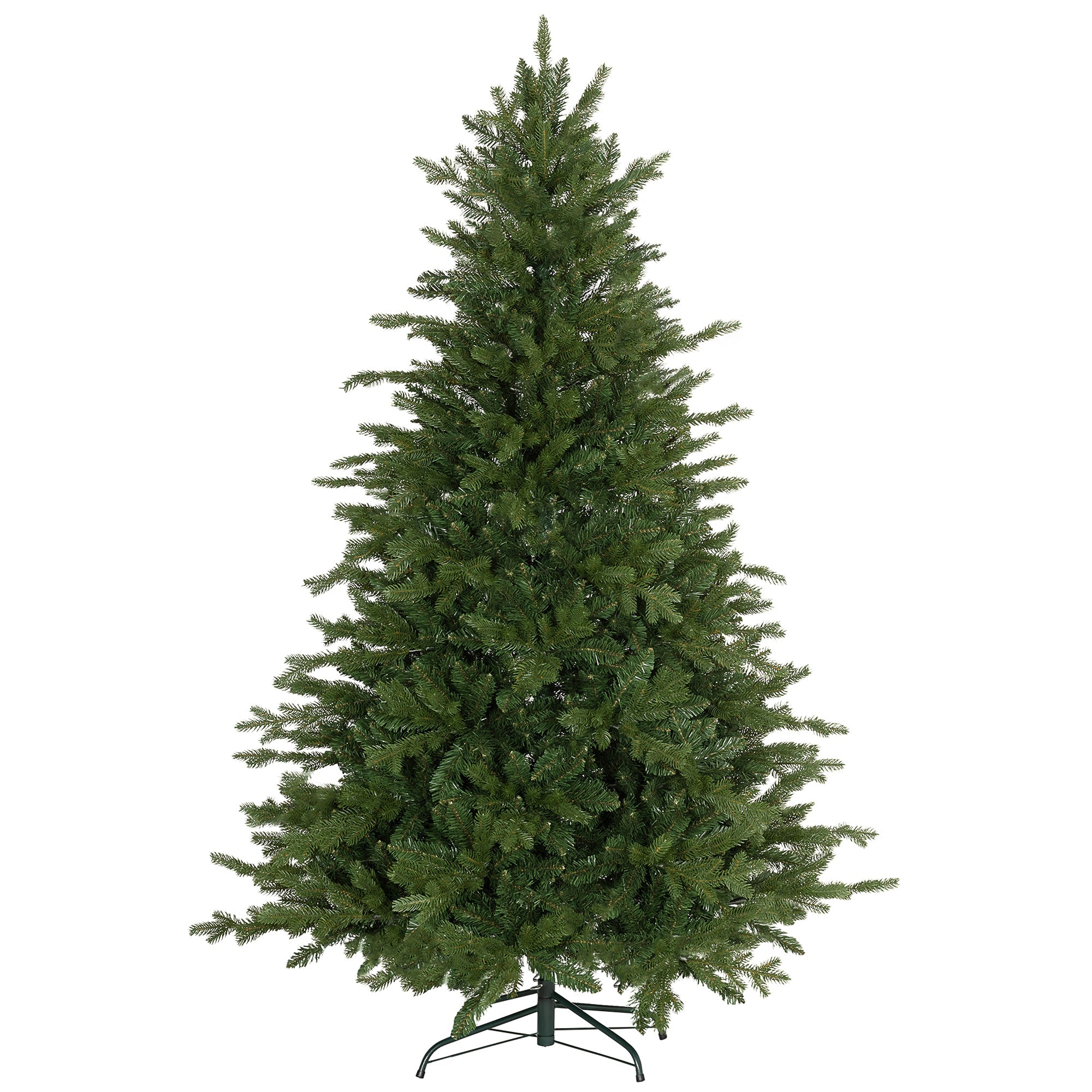 Albero di Natale Artificiale 180 cm 1821 Rami Base in Metallo Verde