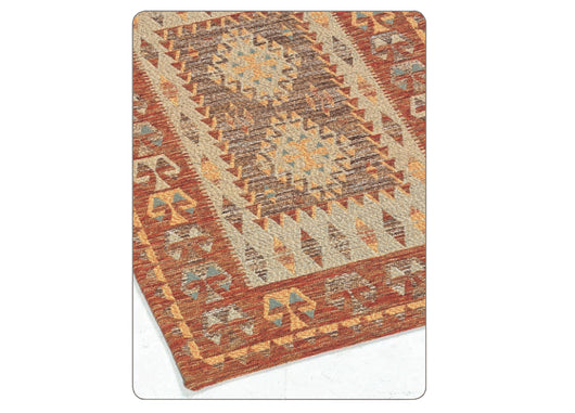 Tappeto Da Camera E Salotto Disegno Kilim - 85x150 cm - Arancio