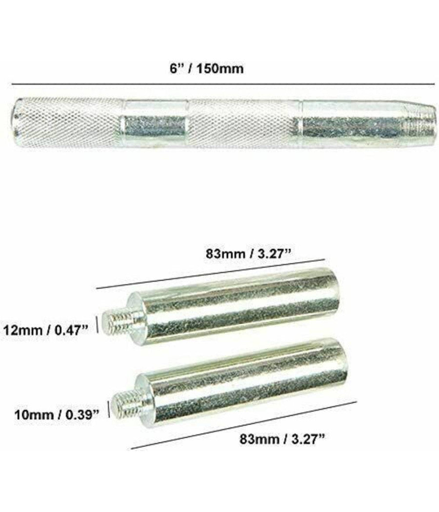 Kit 11pz Sostituzione Rimozione Installazione Valvole Stelo Adattatori Art.00112         