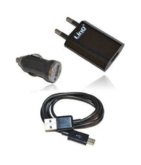 Kit Caricabatterie 3in1 Per Casa Auto Usb Cellulari Smartphone Micro Usb Tc301s         