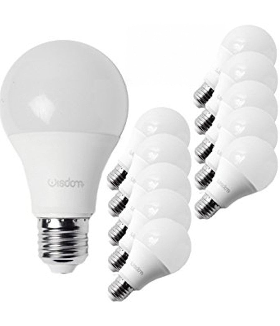 Kit Da 10 Lampadine Led E27 Da 12w Luce Bianco Freddo Caldo Classe A  -bianco Freddo      -