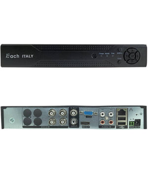 Kit Dvr Videosorveglianza Hdmi 4 Telecamere Ir 4 Canali Bnc Completo 5504h-4-b         