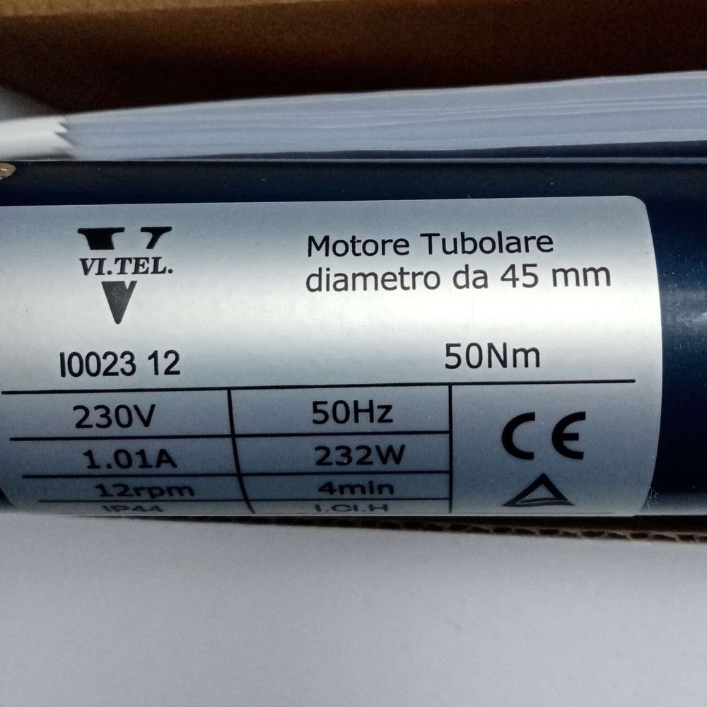 Kit motore per tapparella da diametro 45mm coppia 50nm capacità 100kg