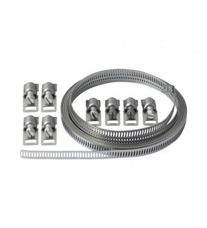 Kit nastro inox l 3 m, 8 cremagliere con adattatori cod 80077