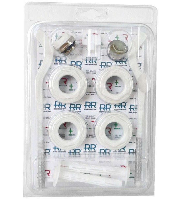 Kit per radiatori in alluminio white cromo cod 76135