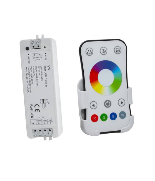 Kit Striscia Neon Flex Led 160w Ip67 Centralina Telecomando Alimentatore Rgb 24v 10mt         