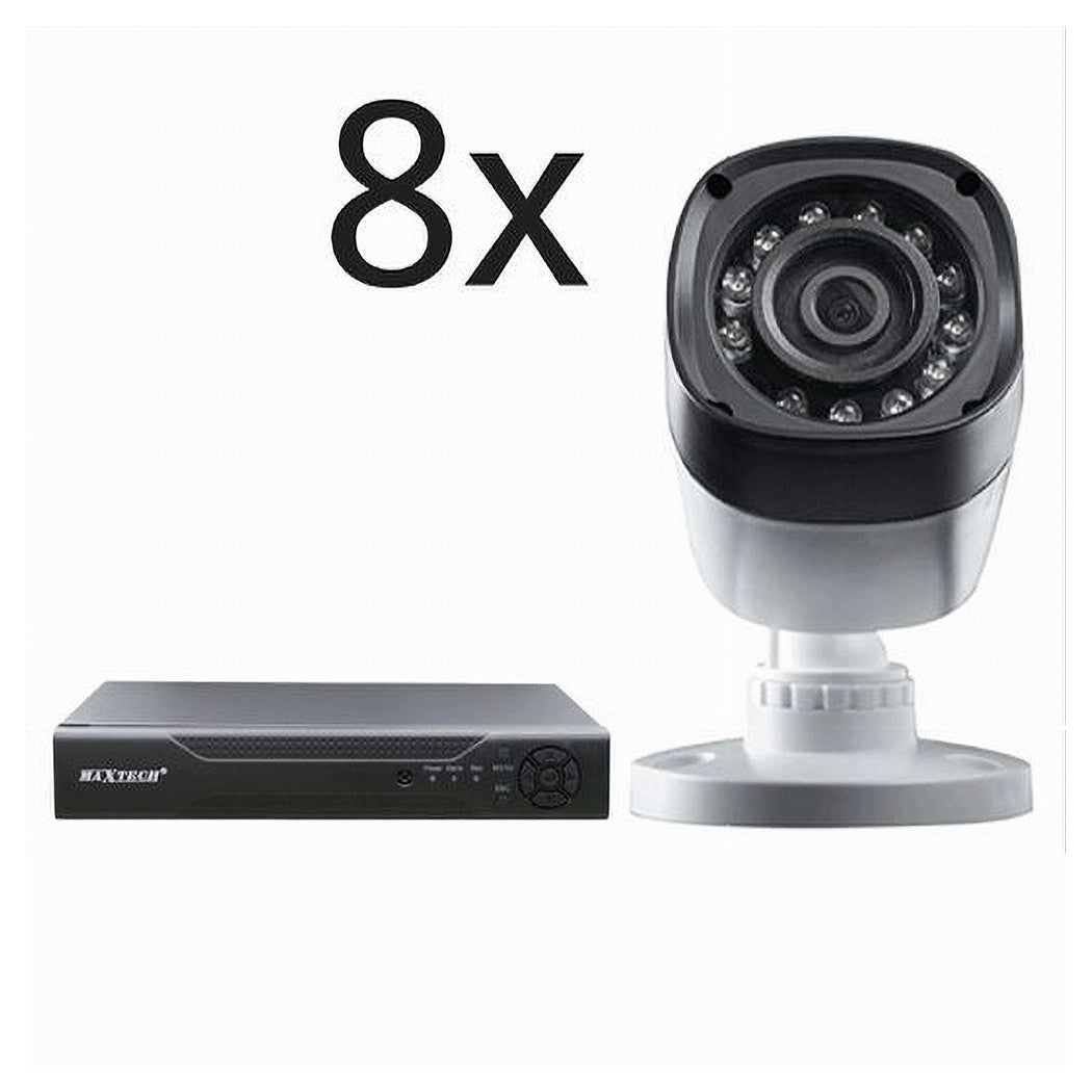 Kit Telecamere Di Sicurezza Dvr 8 Canali Videosorveglianza 720p Maxtech Kit-dvr8         