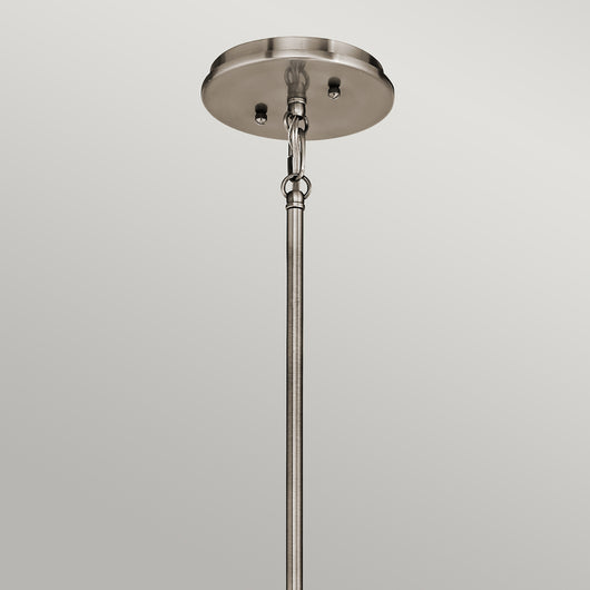 Lampadario Contemporaneo Emory Acciaio Peltro Classico 3 Luci E27