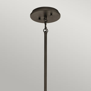 Lampadario Contemporaneo Emory Acciaio Bronzo Antico 3 Luci E27