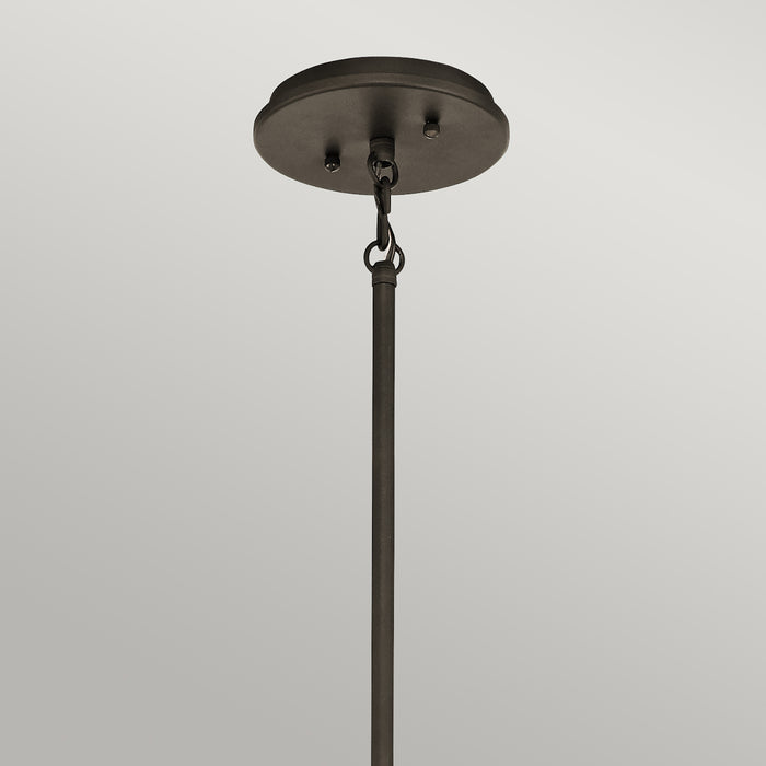 Lampadario Contemporaneo Emory Acciaio Bronzo Antico 3 Luci E27