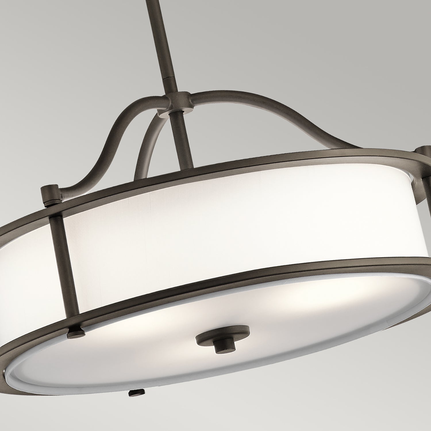 Lampadario Contemporaneo Emory Acciaio Bronzo Antico 3 Luci E27