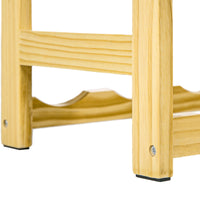 Scaffale Portabottiglie a 7 Livelli per 42 Bottiglie di Vino 63x25x102 cm Legno di Pino Naturale