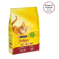 Purina friskies con coniglio manzo e verdure per gatto adulto multipack da 2 confezioni da 4 kg ciascuna