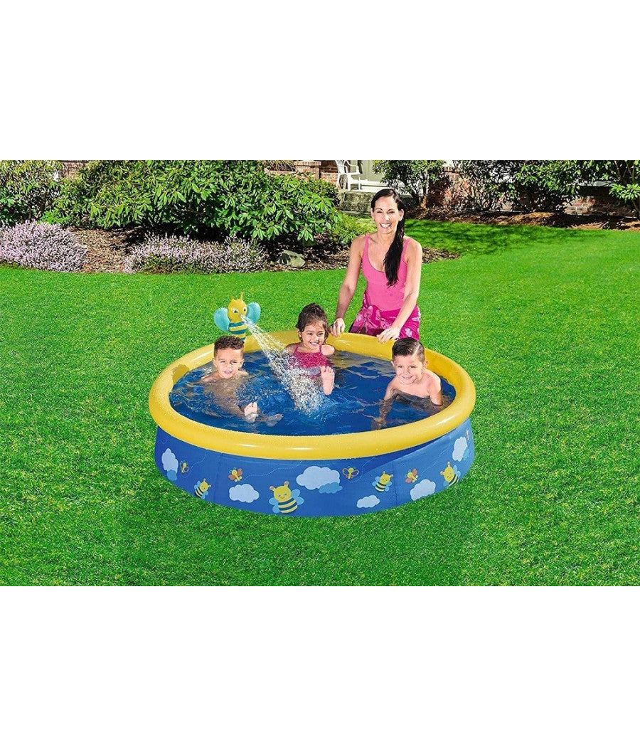 La Mia Prima Piscina Fuori Terra Fast Set Con Spruzzatore 152x38cm 2 Colori 57326         