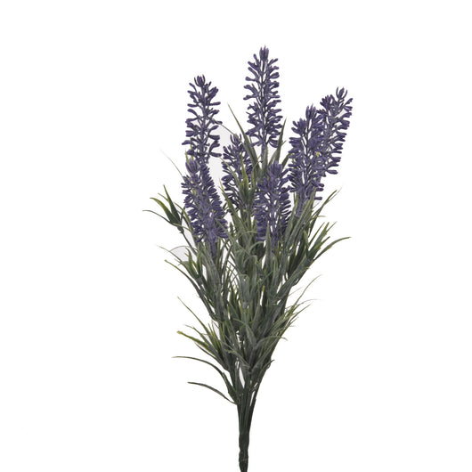 Set 9 Cespugli di Lavanda Composta da 7 Fiori H 34 cm