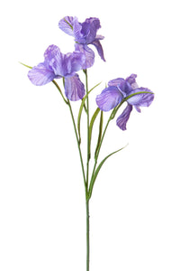 Set 8 Fiori Artificiali Iris 60 cm per 3 Fiori