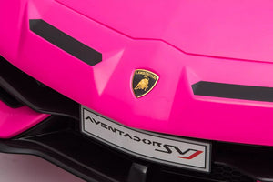 Auto Elettrica per Bambini Lamborghini SV 12V - con verniciatura metallizzata colore Rosa