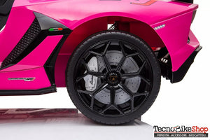 Auto Elettrica per Bambini Lamborghini SV 12V - con verniciatura metallizzata colore Rosa