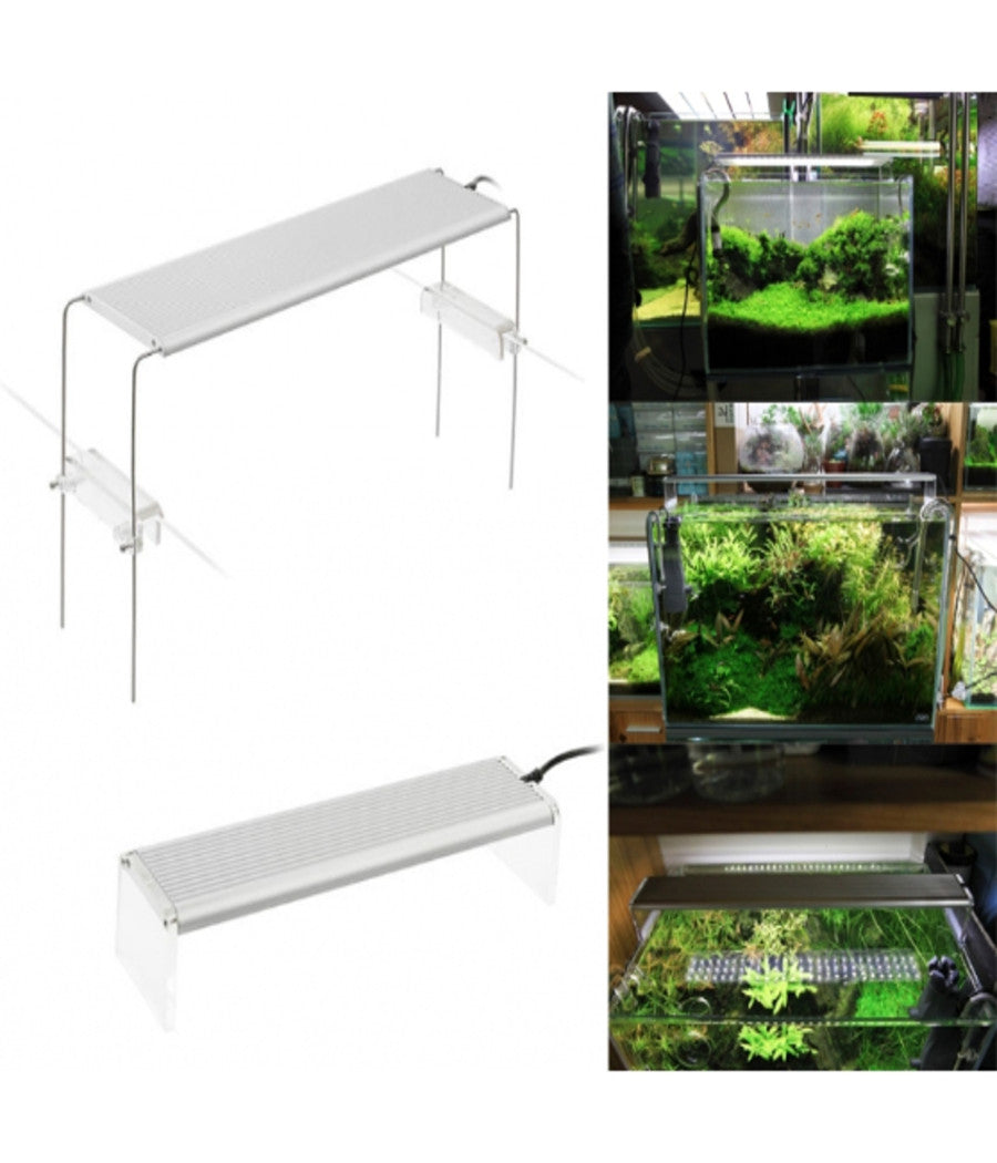 Lampada 36w Luce Plafoniera Allungabile Estendibile 72 Led Acquario 80-100 Cm         