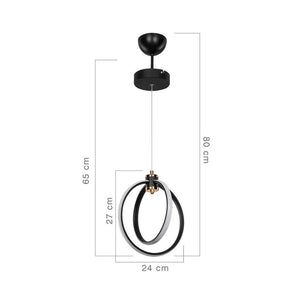 Lampada a sospensione due cerchi Led Felicia ASZ1591