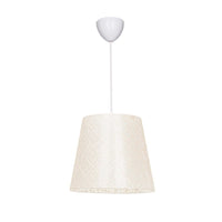 Lampada a sospensione in tessuto beige Conic ASZ0778