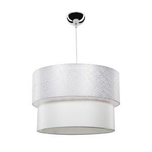 Lampada a sospensione in tessuto colore bianco Polo MDL2857