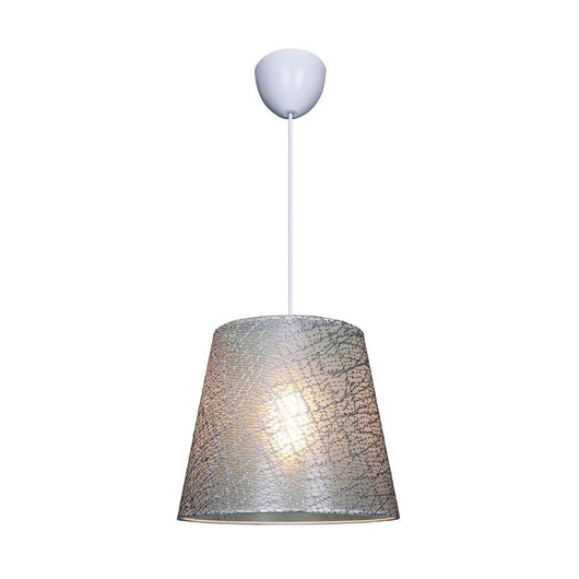 Lampada a sospensione in tessuto grigio Conic ASZ0777