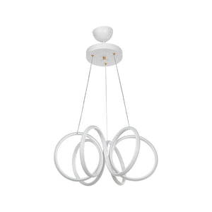 Lampada a sospensione LED forma spirale bianca Ilya MDL4439