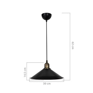 Lampada a sospensione Maya nera MDL4156