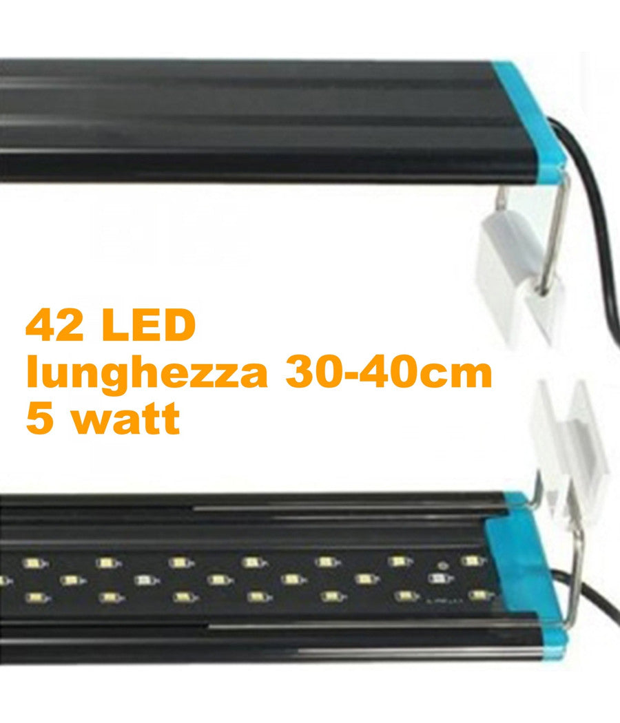 Lampada D73 Luce Plafoniera Allungabile Estendibile Led Per Acquari Bordo Vasca         