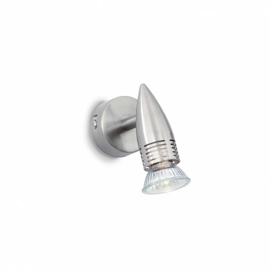 Lampada Da Parete Alfa Ap1 Nickel Ideal-Lux