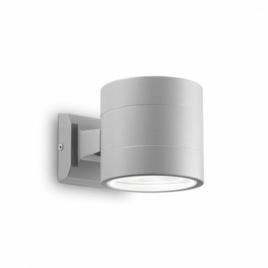 Lampada Da Parete Snif Ap1 Round Grigio Ideal-Lux