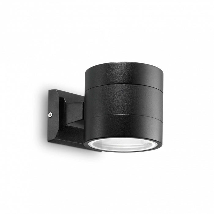 Lampada Da Parete Snif Ap1 Round Nero Ideal-Lux