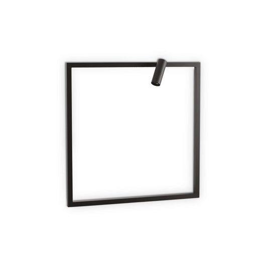 Lampada Da Parete Syntesi Ap Square Nero Ideal-Lux