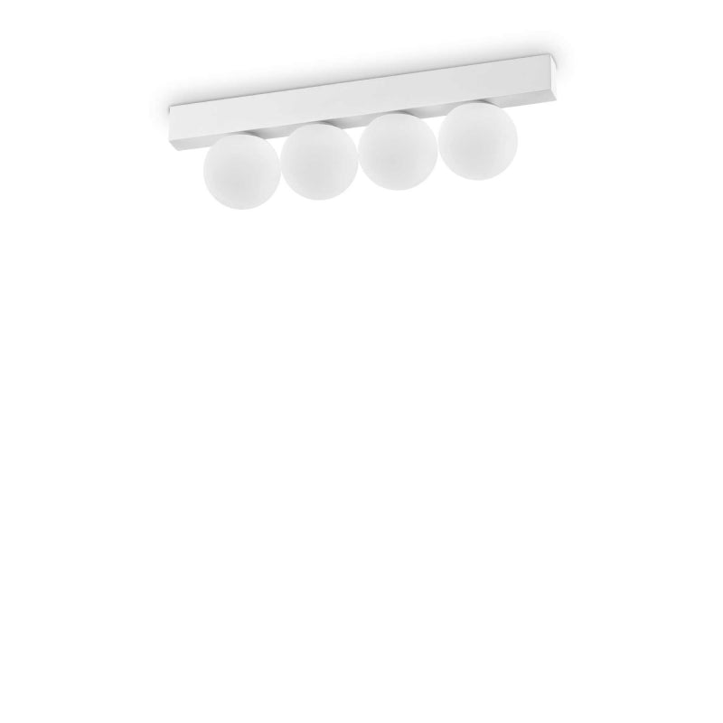 Lampada Da Soffitto Ping Pong Pl4 Bianco Ideal-Lux