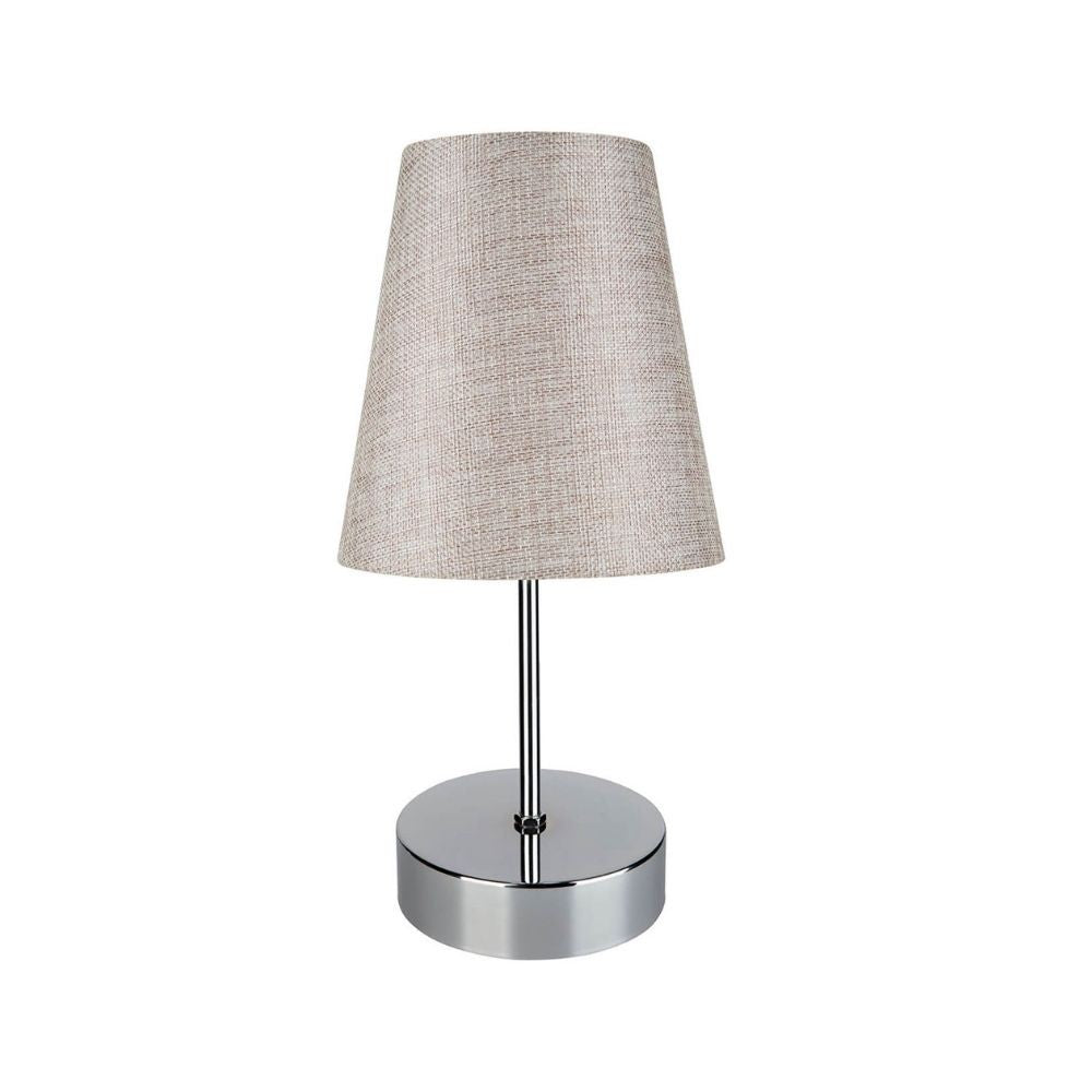 Lampada da tavolo cromo beige Estelya ASZ1068