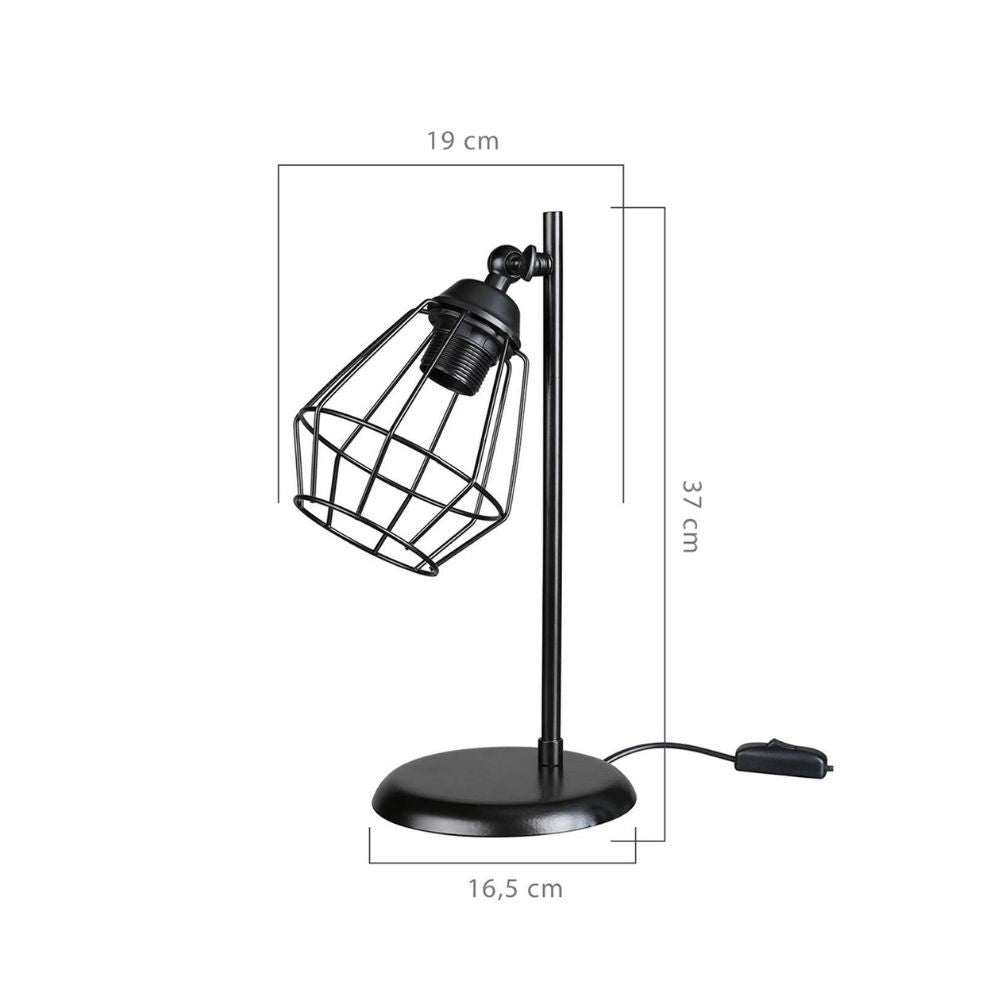 Lampada da tavolo Ekinoks colore nero MDL4266