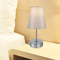 Lampada da tavolo Estelya  cromo beige